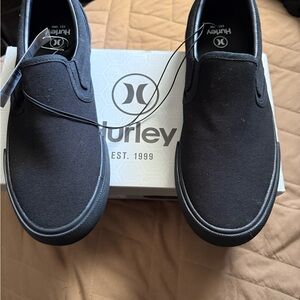 Hurley Black Slip-On Shoes